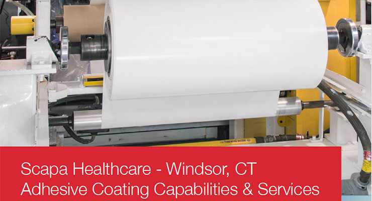 Scapa Healthcare – Windsor, CT Adhesive Coating Capabilities & Services
